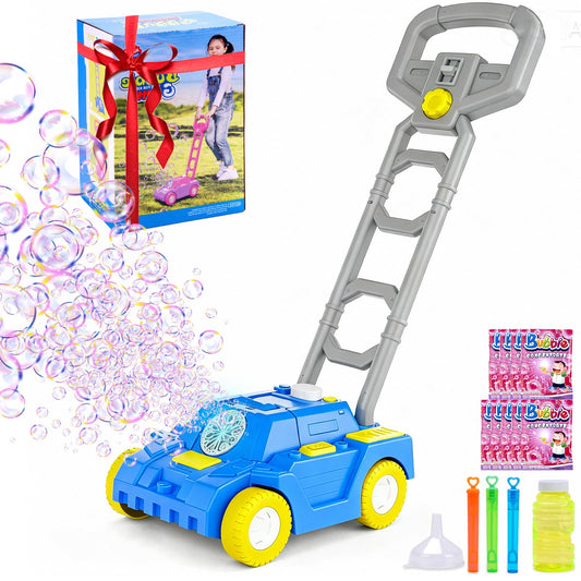 Bttyu Bubble Lawn Mower top view for imaginative toddler play