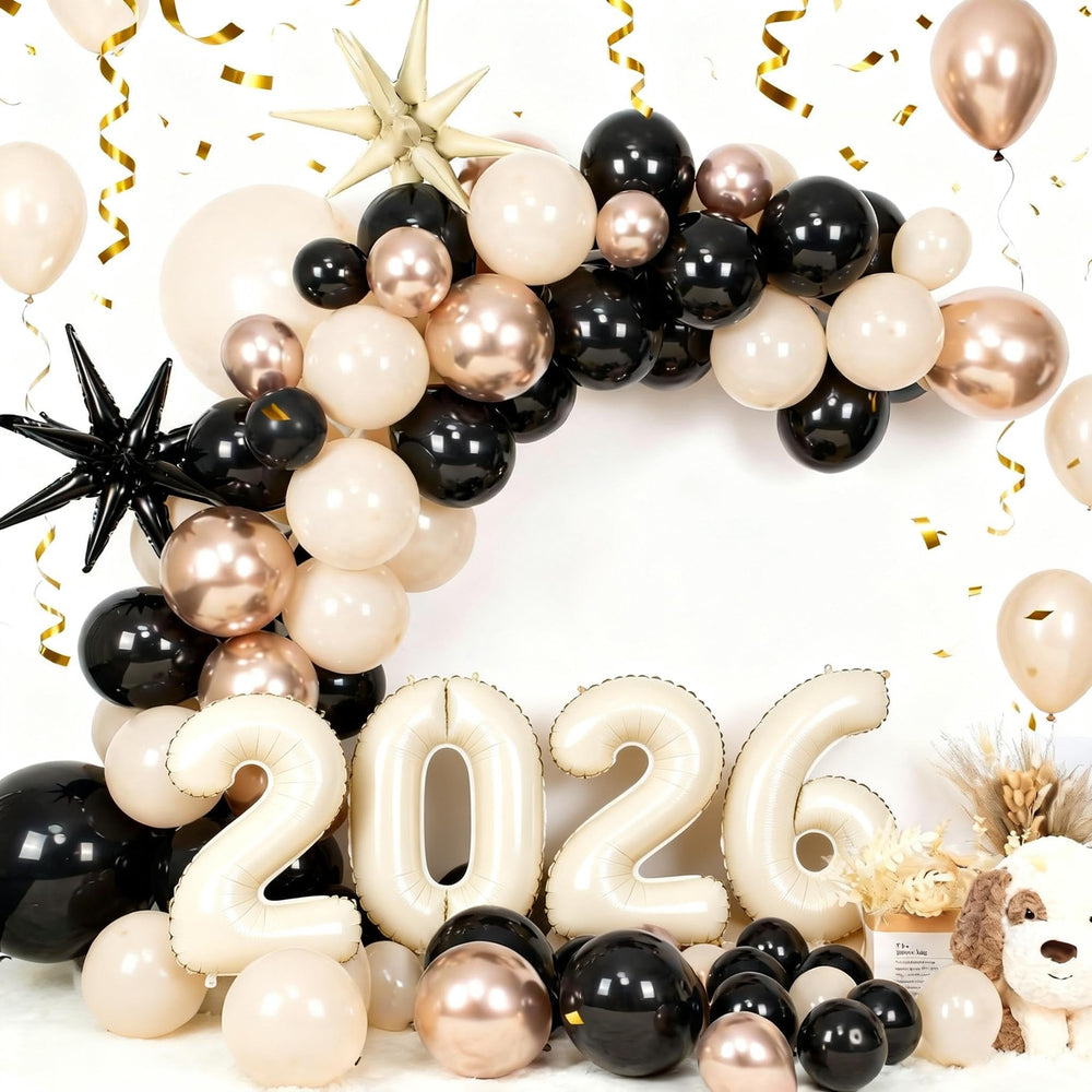 BTZO champagne gold balloons add shimmering elegance to boho weddings
