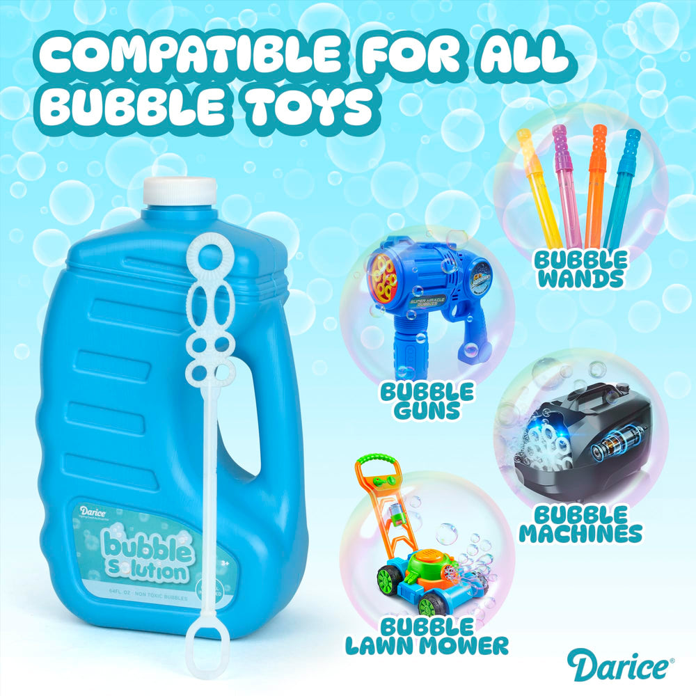 Bubble Play outdoor bubble machine refill ready for parties and events.