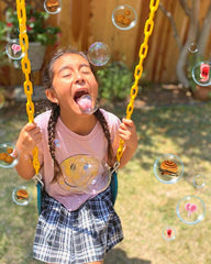 BubbleLick Watermelon bubbles add fruity aroma during playtime.