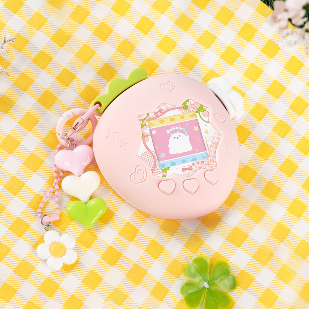 Bubblelogus charms set complements the Strawberry Paradise Tamagotchi Paradise theme.