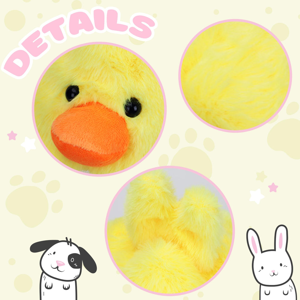 Bubblepompom Duck Hat worn by kids for fun cosplay.