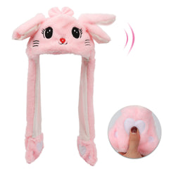 Bubblepompom Kitty Hat with Moving Ears flaps playfully for fun photos.