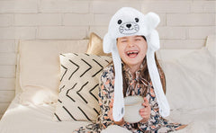 Bubblepompom Seal Hat is ideal for festive costumes like Christmas or Halloween