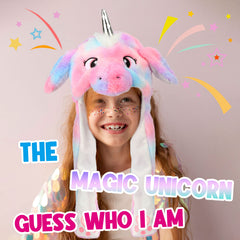 Bubblepompom unicorn hat soft plush material, cozy warmth for autumn, spring, and winter wear.