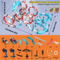 BUBUQE 40 ft track offers extended, action-packed sessions.