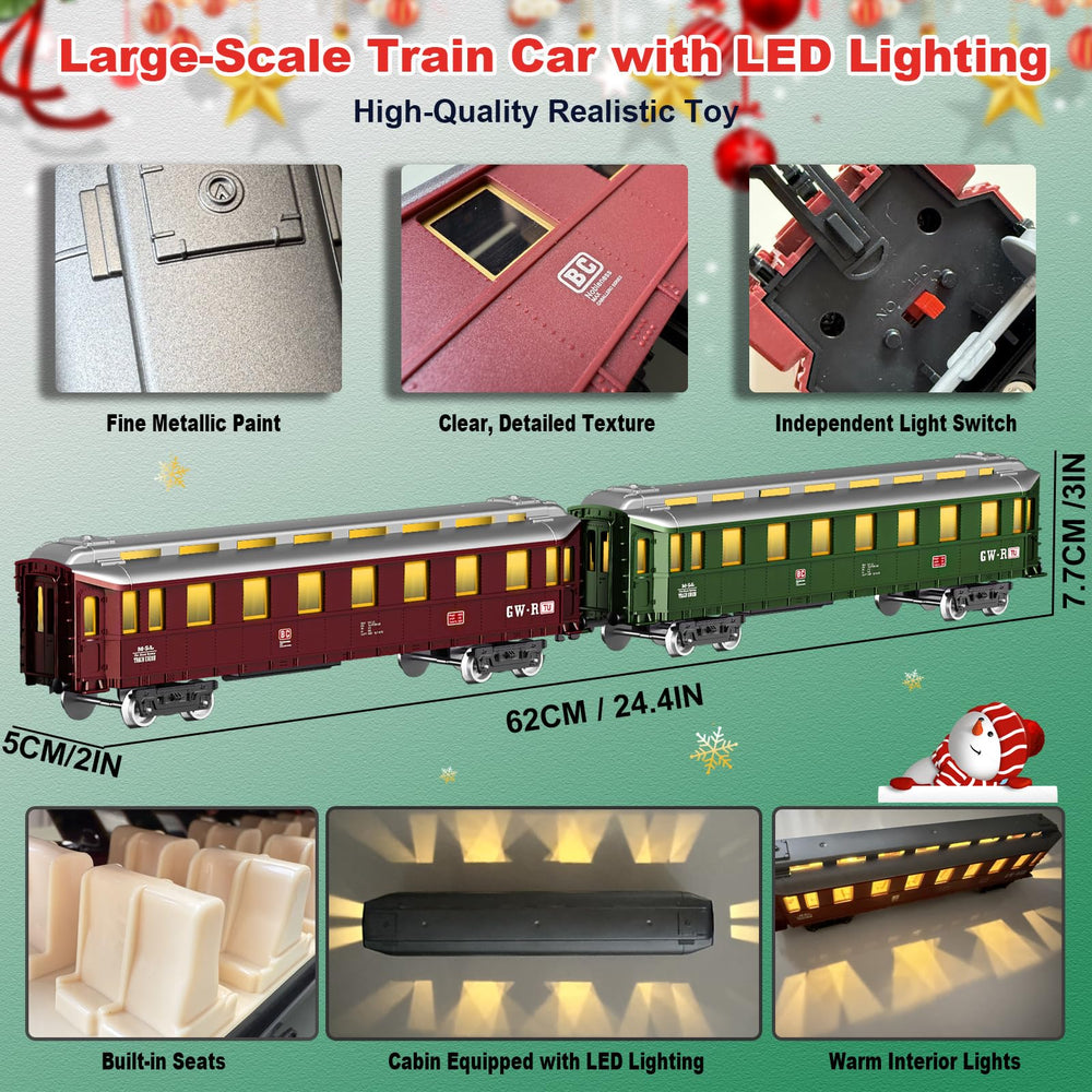 BUBUQE glowing passenger cars light up playtime with warm ambience.