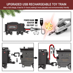 BUBUQE passenger carriage lights create a cozy, lifelike nighttime train.