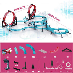 BUBUQE 360-degree circular track expands creative racing layouts.