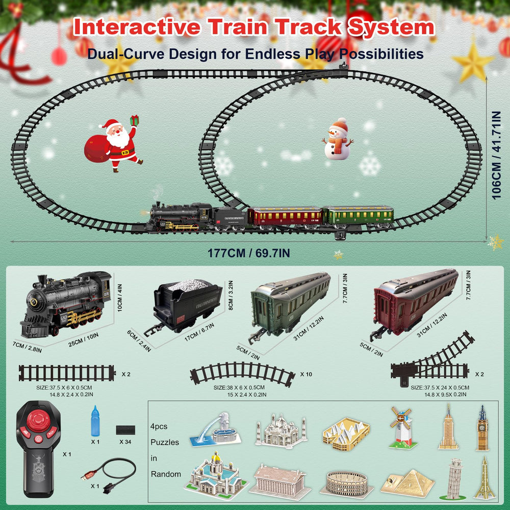 BUBUQE train lights and sounds engage young explorers.