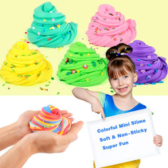 Bucaikein Butter Slime Kit includes a decorative slime sticker.