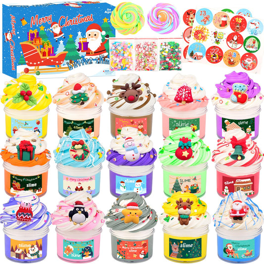Bucaikein Christmas Butter Slime Kit box image, gift-ready packaging.