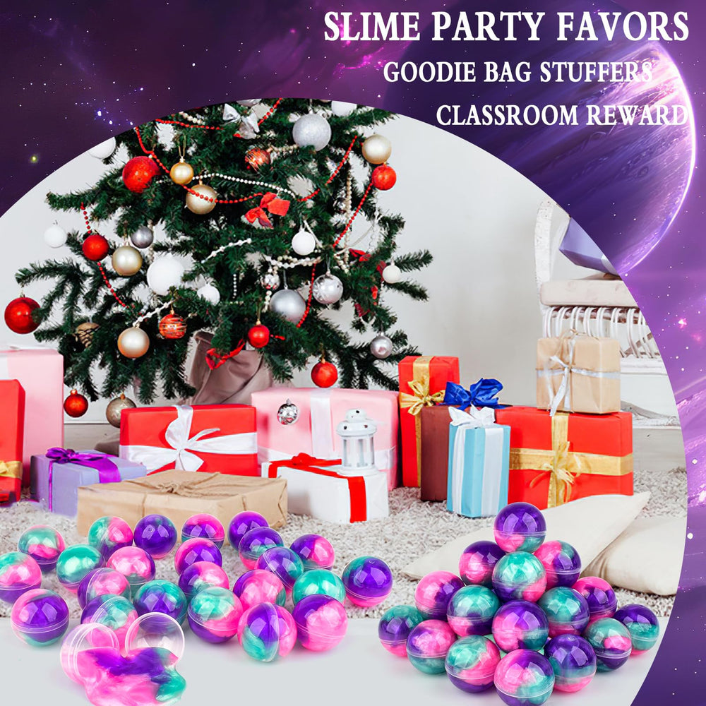Bucaikein Galaxy Slime Ball slight bounce supports tactile stress relief during breaks.
