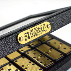 Bucher&Rossini luxury pearl leather case keeps tiles organized and protected.