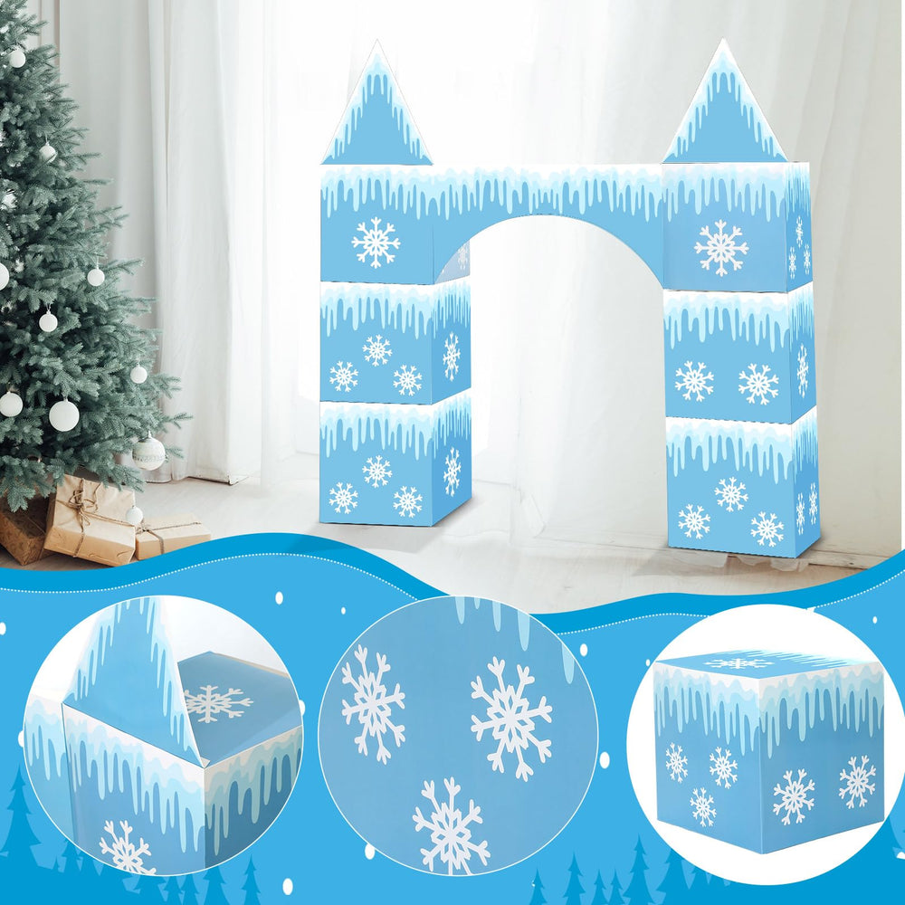 Bucherry Wonderland blue castle topper side view for easy assembly