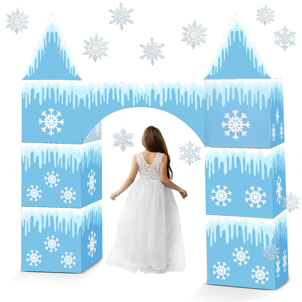 Bucherry Wonderland snowflake box with durable cardboard for winter parties