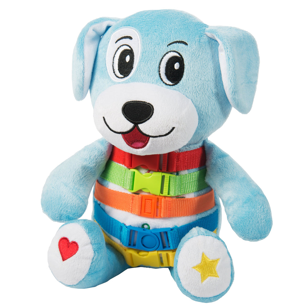 Buckle Toys Barkley Dog learning toy demonstrates colors and numbers for engaging play.