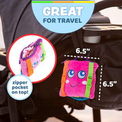 Buckle Toys Bella Square is a travel-friendly, calming toy for car journeys