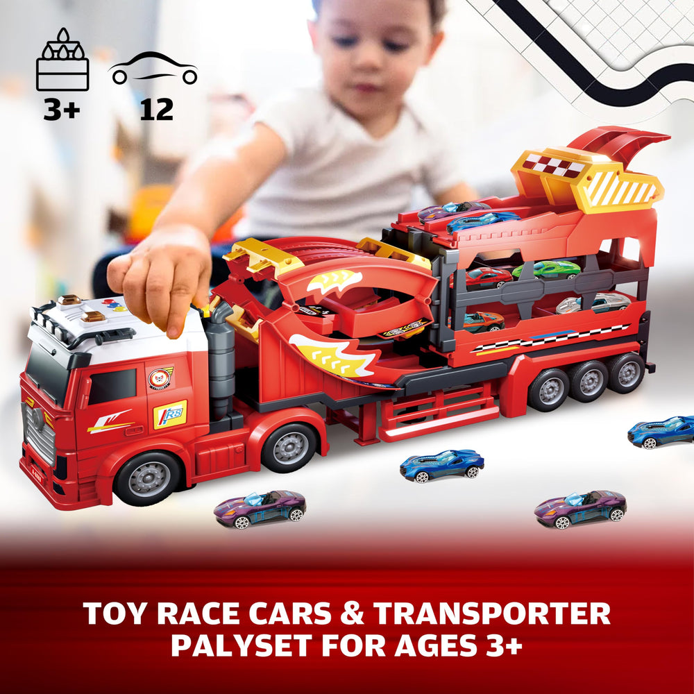 BuddyBight 45-inch foldable race track enables space-saving setup.