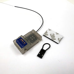 Buddy RC compact receiver in aircraft improves agility and payload capacity.