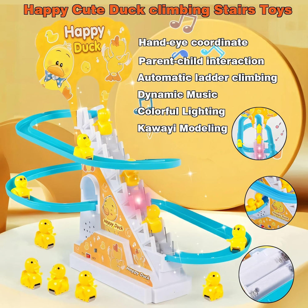 BuerKeo duck toy with musical button invites cause-and-effect fun and interactive play.