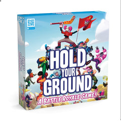 Buffalo Games Hold Your Ground gameboard with tiles for fast-paced strategy battles.