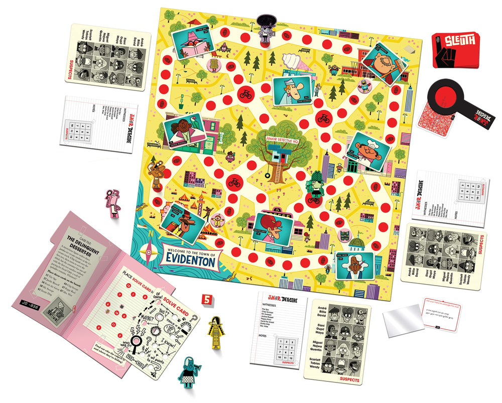 Buffalo Games Junior Detective hand notes organize clues.