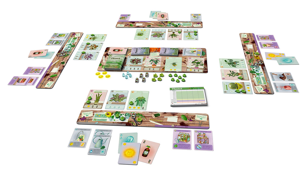 Buffalo Games Planted tools and decorations enhance game setup and strategy.