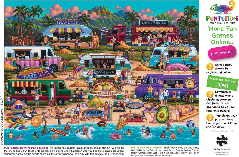 Buffalo Games Pun Fuzzles 1000 pieces interlock securely with Perfect Snap