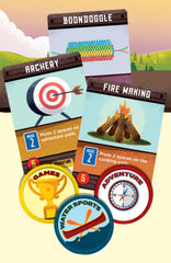 Buffalo Games Summer Camp pawns show player markers for clear turn tracking