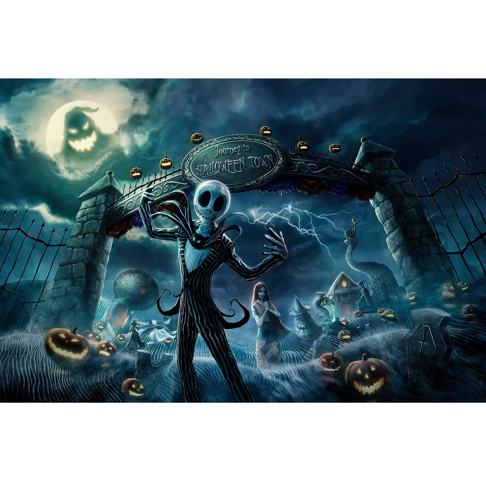 Buhoet Halloween puzzle front cover with rich wood tones for engaging family evenings