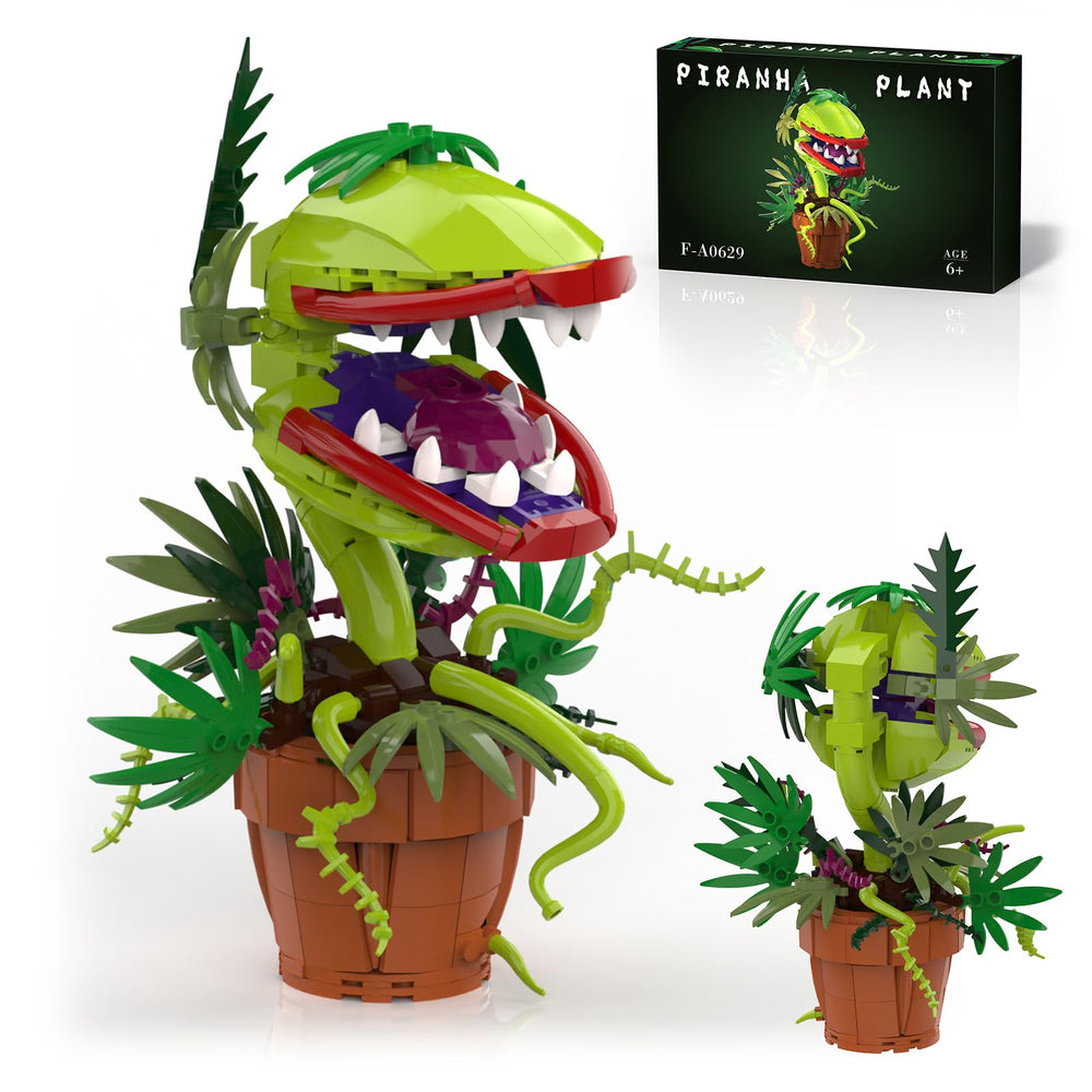 BUILDIFY Audrey 2 Piranha Plant opens its mouth for dramatic desk display