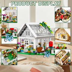 Buildify Flower House garden yard scene inspires imaginative play and storytelling.