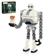 BUILDIFY Wildarness Roaz robot on shoulder for imaginative play and companionship.