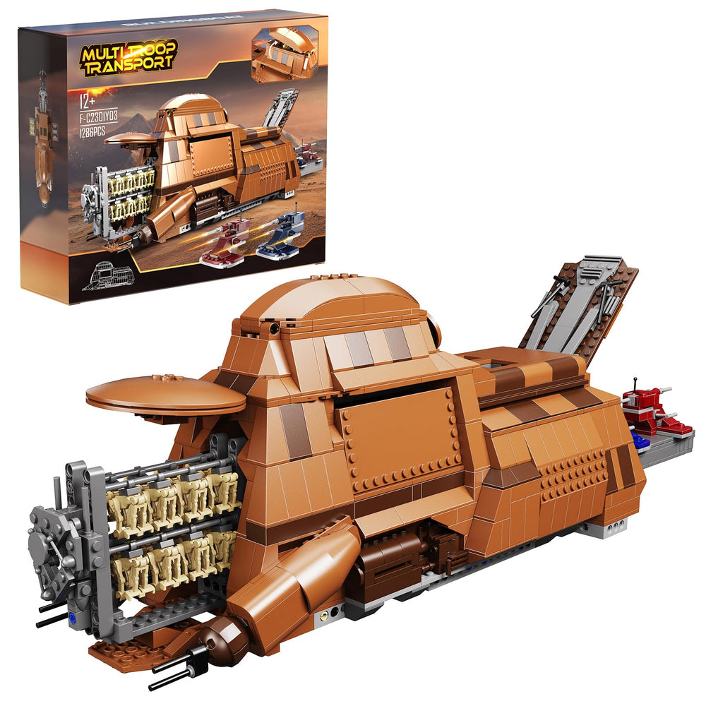 BuildingBoat Battle Federation Droid Ship front view for immersive play