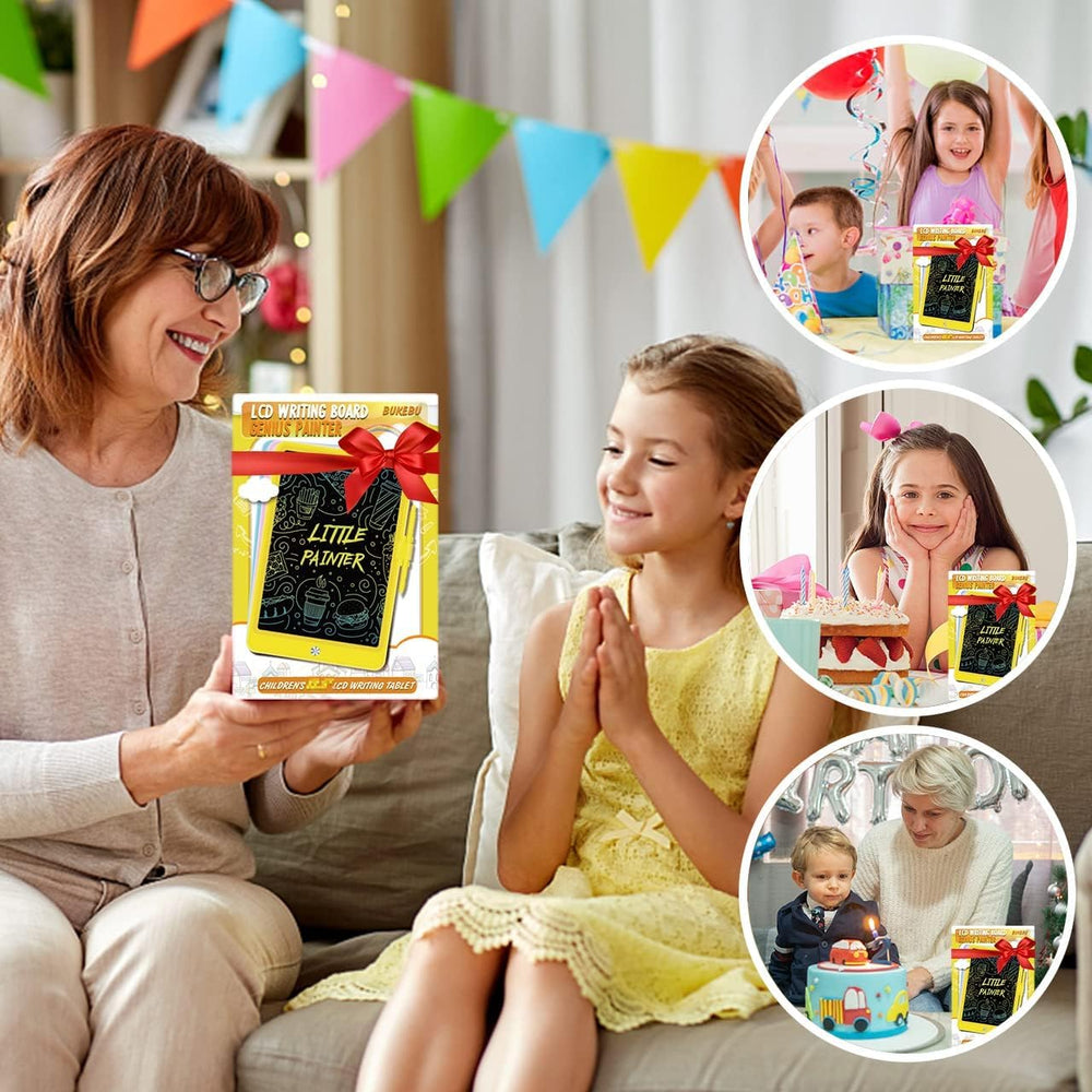 BUKEBU multi-use LCD board for drawing, writing, learning.