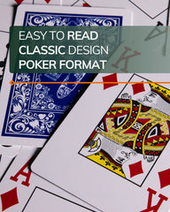 Bullets Playing Cards plastic front smooth for easy shuffling and dealing.