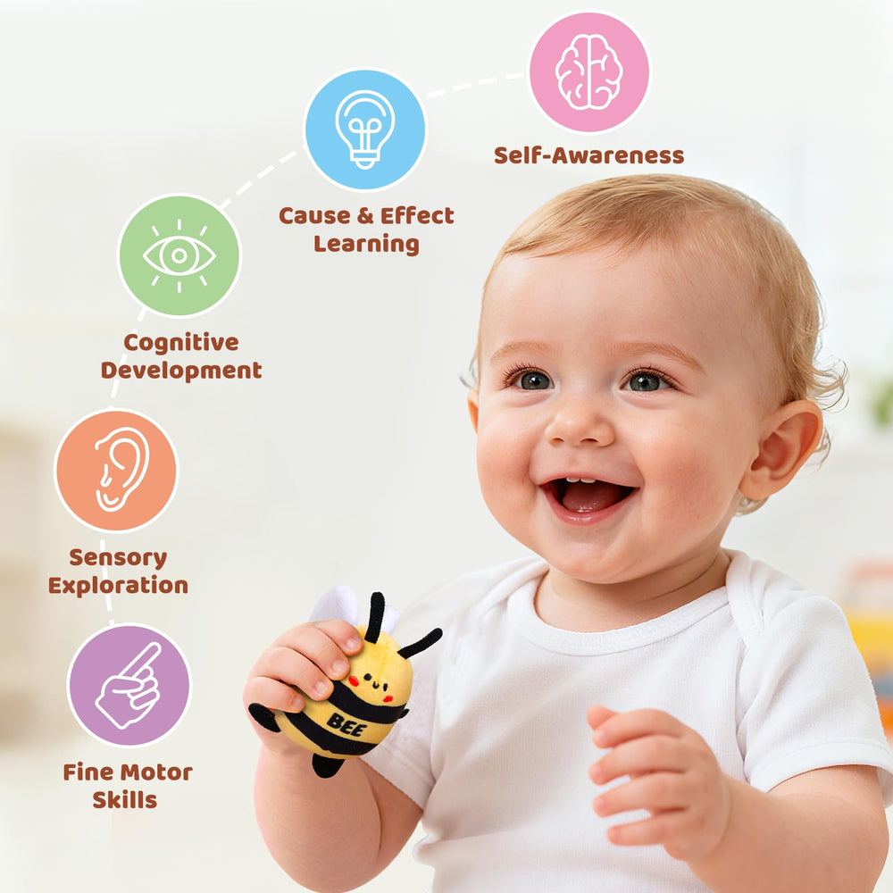 BUMBELIN Montessori bee hive promotes fine motor skills through setup play.
