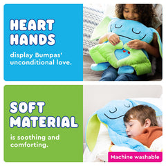 Bumpas soft plush toy offers cozy companionship during playtime.