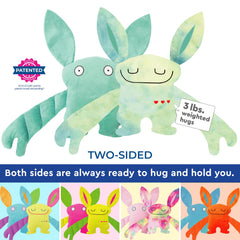 Close-up of Bumpas weighted arms and body design for a real hug feel