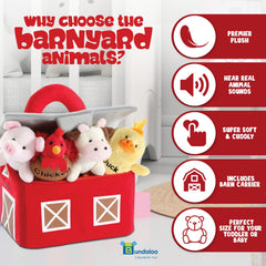 Bundaloo plush toys feature soft textures for safe, gentle play.