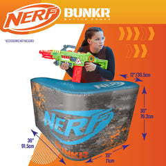 BUNKR BattleZone foam dart storage keeps ammo organized for reloads.