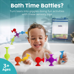 BUNMO bath toys create vibrant mosaics for color matching