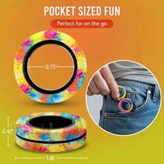 BUNMO rainbow rings compact and pocket-sized for on-the-go use