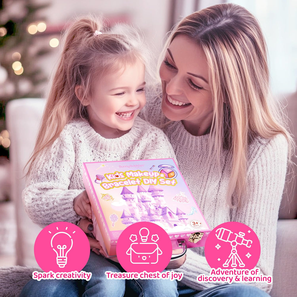 Bunny Bubbles washable cosmetics close-up demonstrates easy cleanup after play.