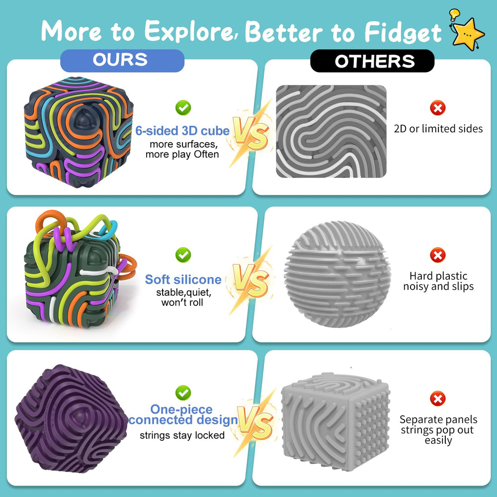 BunnyBoo sensory strings interlocking grooves improve fine motor skills.