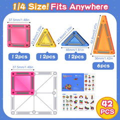 BunnyBoo tiles show six rainbow colors inviting vibrant building sessions.