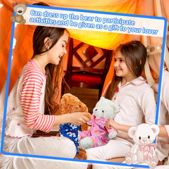 Bunnycool bear clothes are easy to mix and match for new looks.
