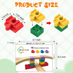 Bunu1492 connector fits blocks with 0.35 inch holes for riser builds.