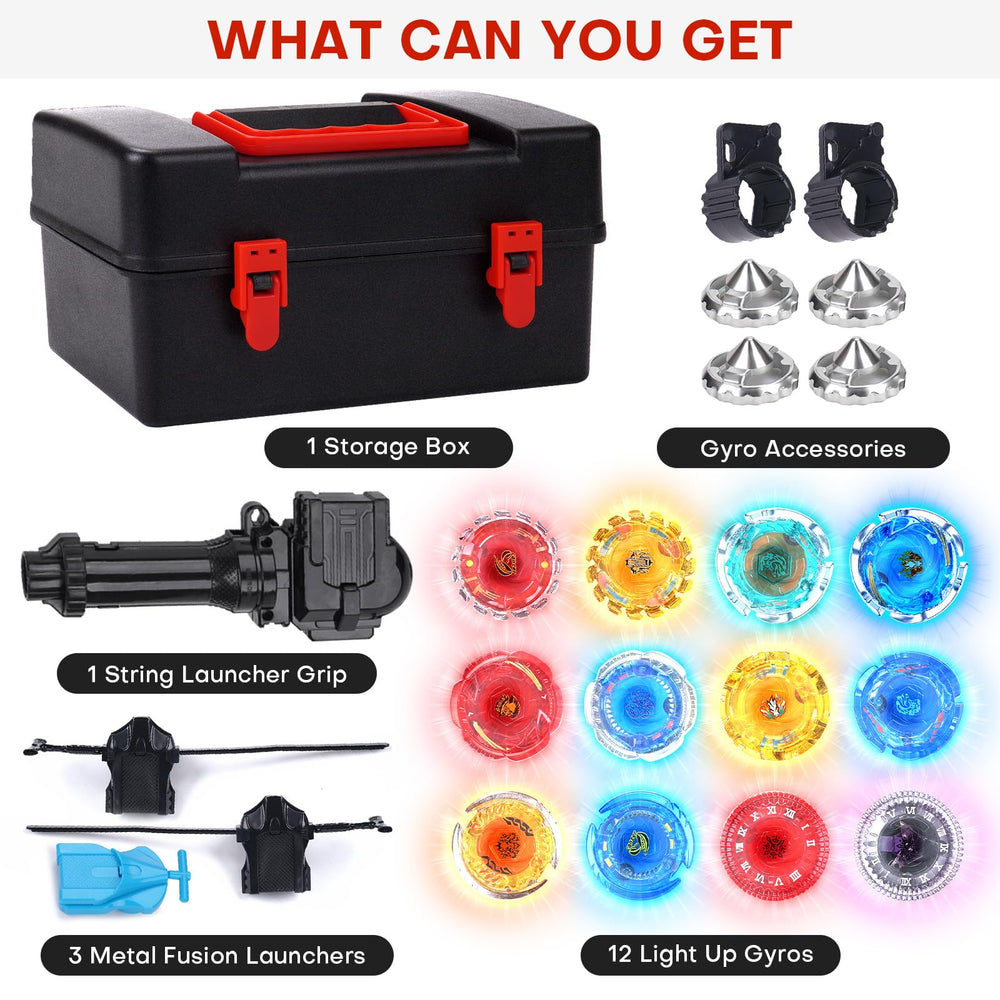 BUPASAK light-up tops in action create colorful impact during battles
